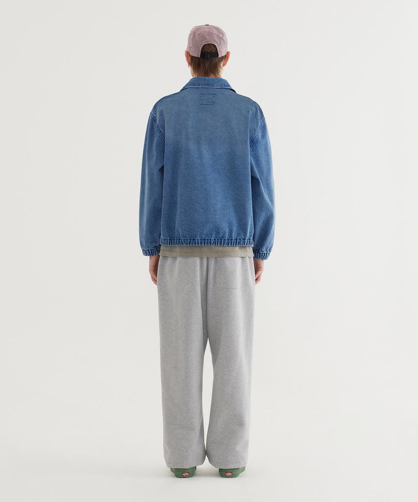 COVERNAT Denim Zip-Up Jacket Blue