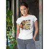 European sizes Women's Soft Fabric Inspirational Short Sleeve T-Shirt | "Even in the Midst of My Storm" Portrait Print, Crew Neck