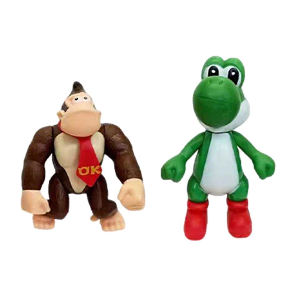 Super Mario Action Figures 12Pcs Set 10cm Movable Joints Anime Figurines Kids Toys Birthday Christmas Gifts for Boys