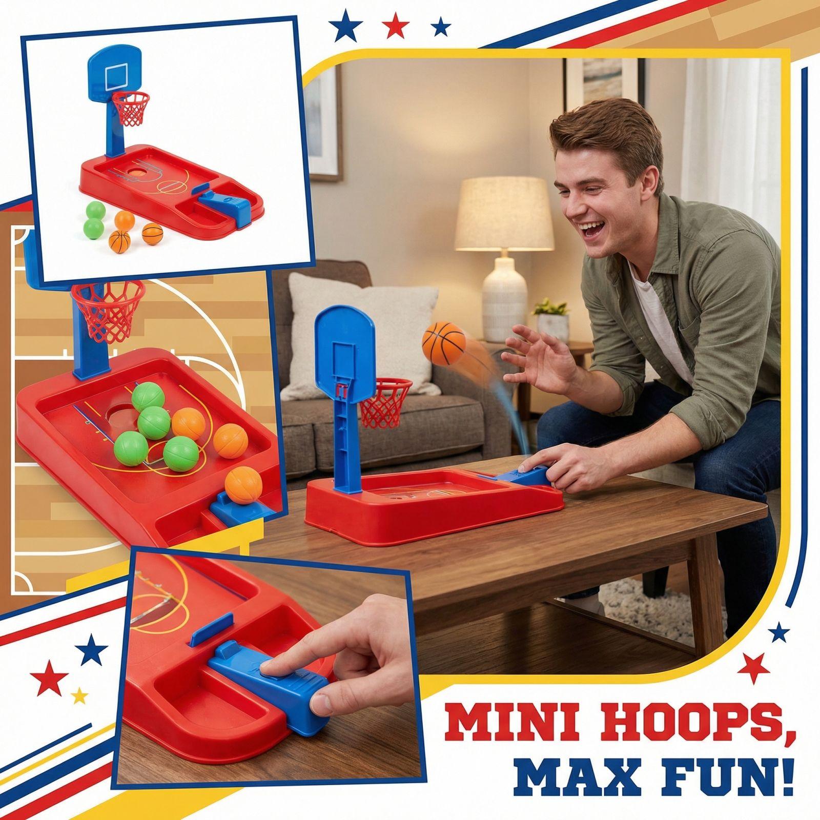 

Tabletop Basketball Games, Parent Child Interactive Board Game Toys, Two Person Educational Toys One Size