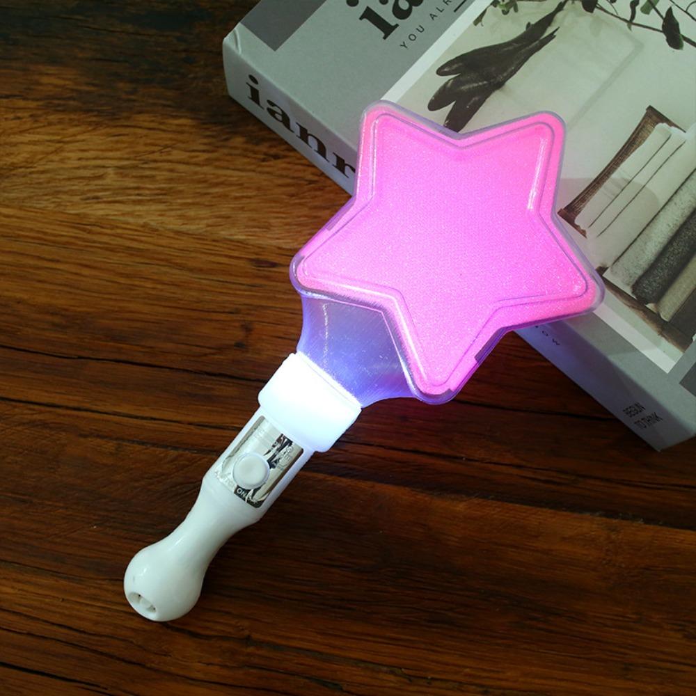 

Mini LED Glow Stick Reusable Glow Stick LED Glow Kpop Lightstick Wedding Decor 2 Star Pink