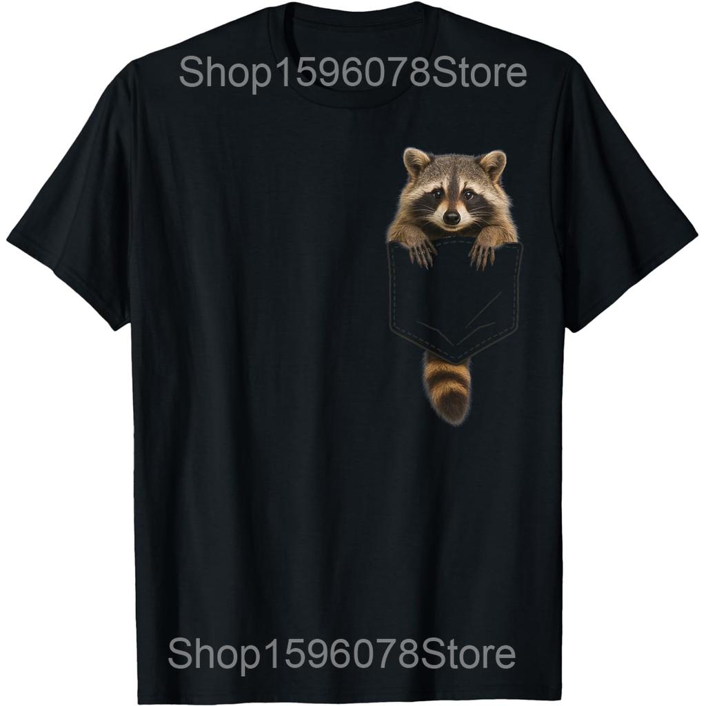 Raccoon First Of All Im A Delight Racoon T Shirts Men Women Cotton Humor Streetwear Tee Shirt Short Sleeve Unisex Loose Clothing
