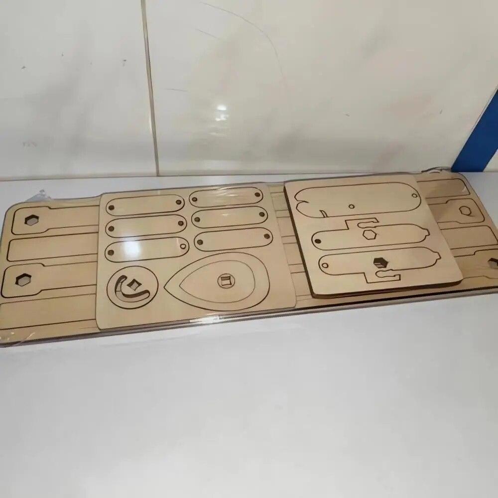 New Handmade Wooden Fencing Puppets - Balloon Bamboo Man Battle, Wooden Bots Battle Game for 2 Players, Whack a Balloon Party Games