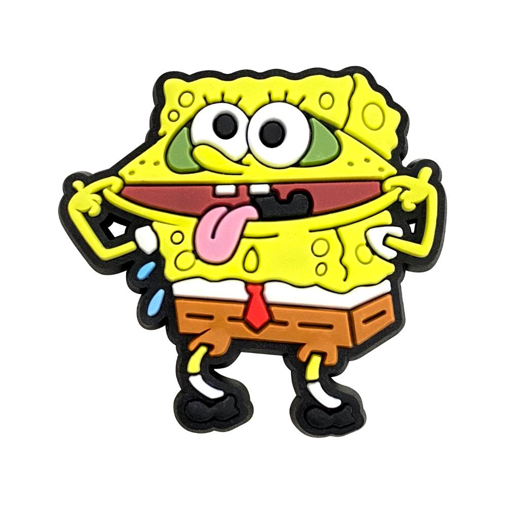 SpongeBob Series Clog Shoe Charms - 32 Soft Rubber DIY PVC Ornaments & Buckles