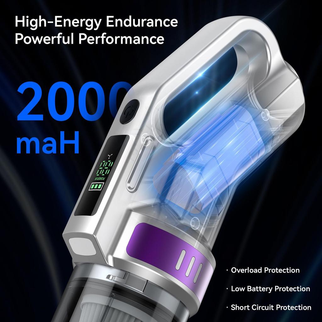 Brushless High-Power Wireless Mini Car & Home Vacuum Cleaner