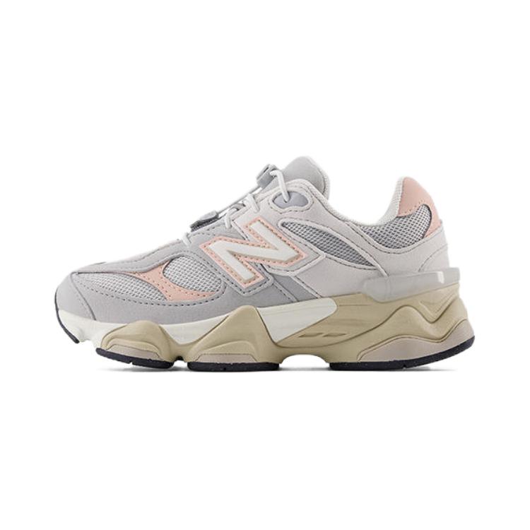 New Balance NB 9060 Comfortable Versatile Shock Absorption Low Top Kids Casual Shoes Kids Casual Shoes Light-Gray PV9060EL