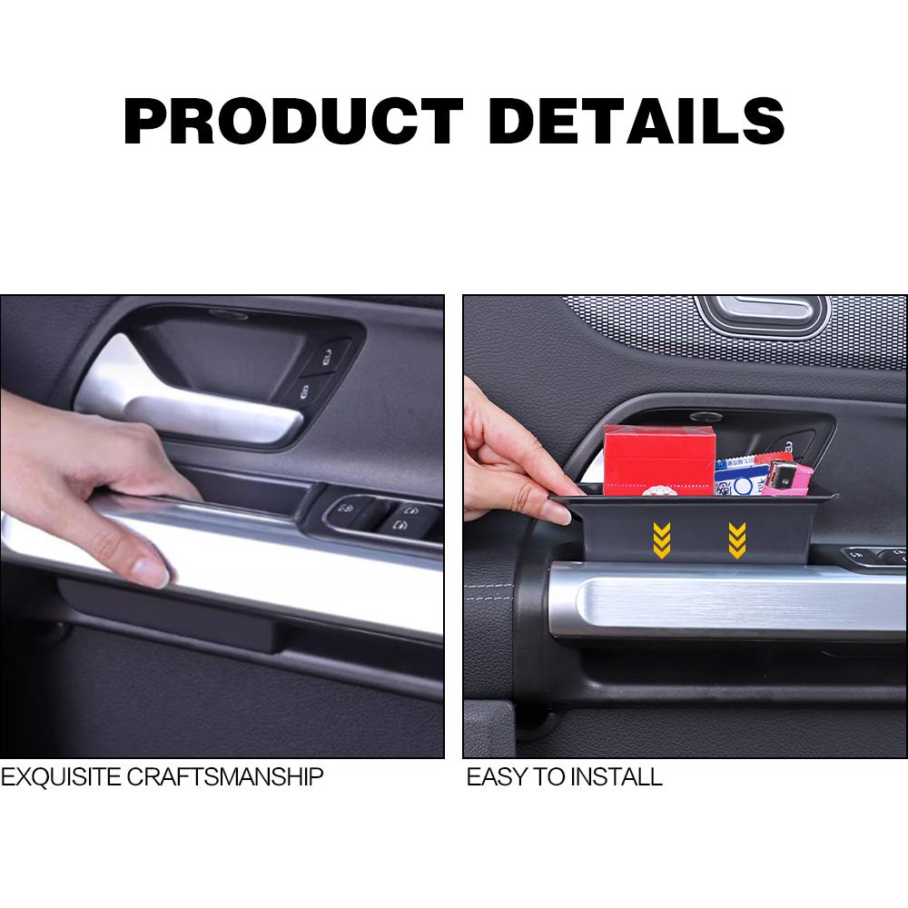 2X For Mercedes Benz EQB EQA W247 X247 H247 B GLB GLA Class 2020 - 2024 Car Door Storage Box Bag Handle Interior Accessories