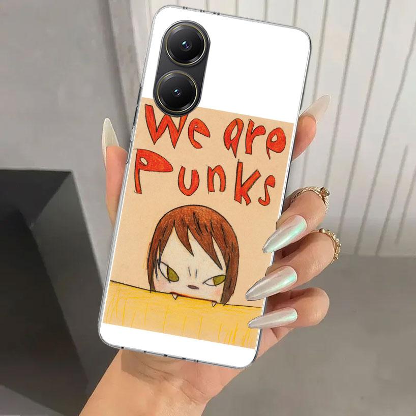 Y-Yoshitomo Nara Phone Case for Xiaomi Poco X5 X6 X7 Pro F7 Ultra M7 Redmi 15 15C 13 13C 12 12C 10 10A 10C 9 9A 9C 9T Shell Poco