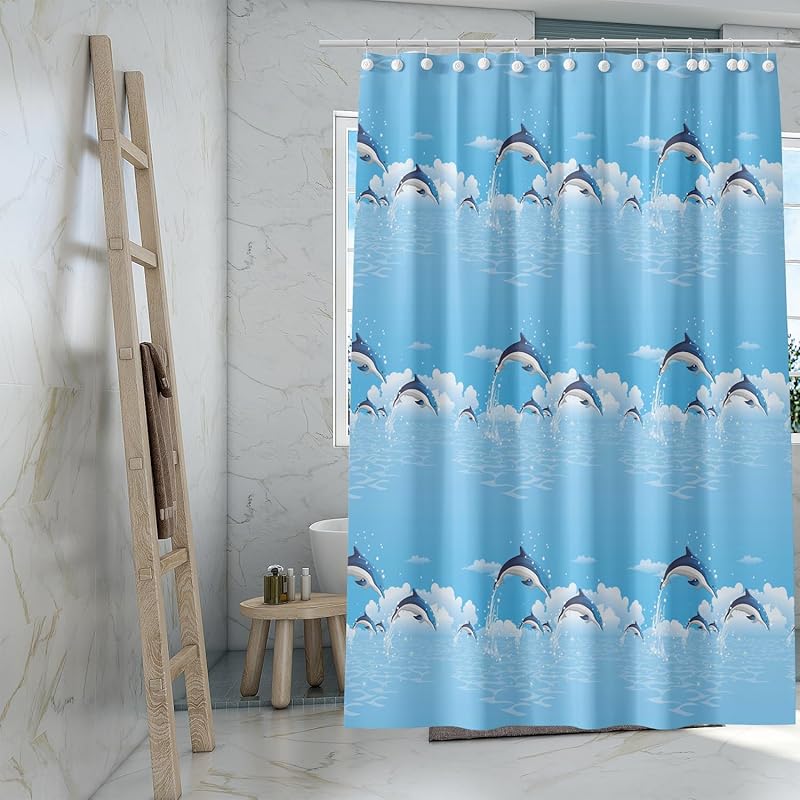 Shower Curtain Liner, 4G PEVA Green Leaf Shower Liner, Plastic Waterproof Shower Curta, 72x72 inch with Grommet Holes 3 Magnetic Weights