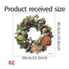 New Christmas Wreath Stickers Santa Claus Glass Window Stickers for Door Wall Decoration Wall Stickers Self-adhesive Home