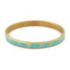 Fashion Enamel Bangles Stainless Steel Love Bracelets for Women Heart Chain Jewelry Friendship Lucky Gift Bijoux