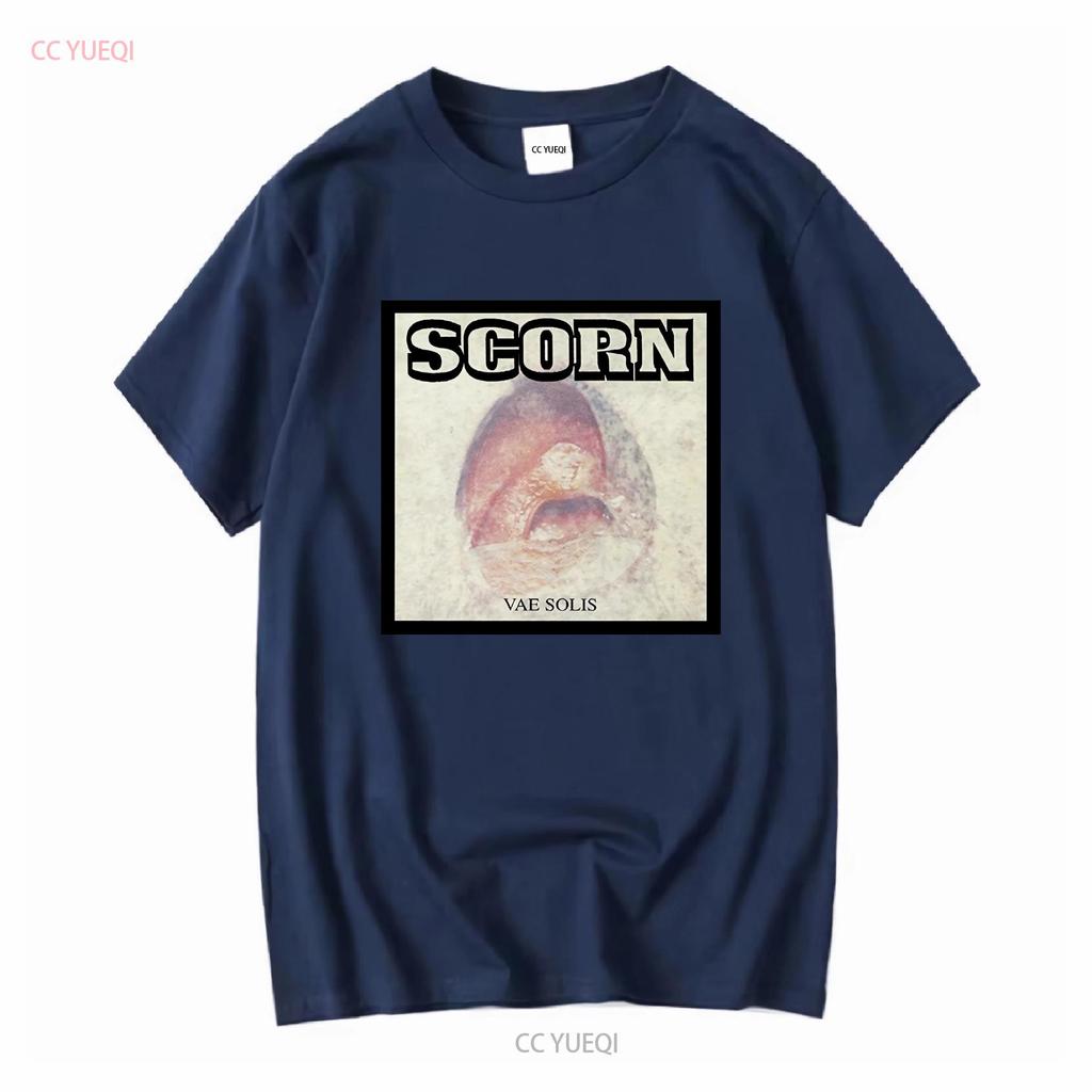 SCORN T Shirt Vae Solis Mens Cotton Crew Industrial Breakbeat long or short sleeves vintage Washed Slightly homme Soft