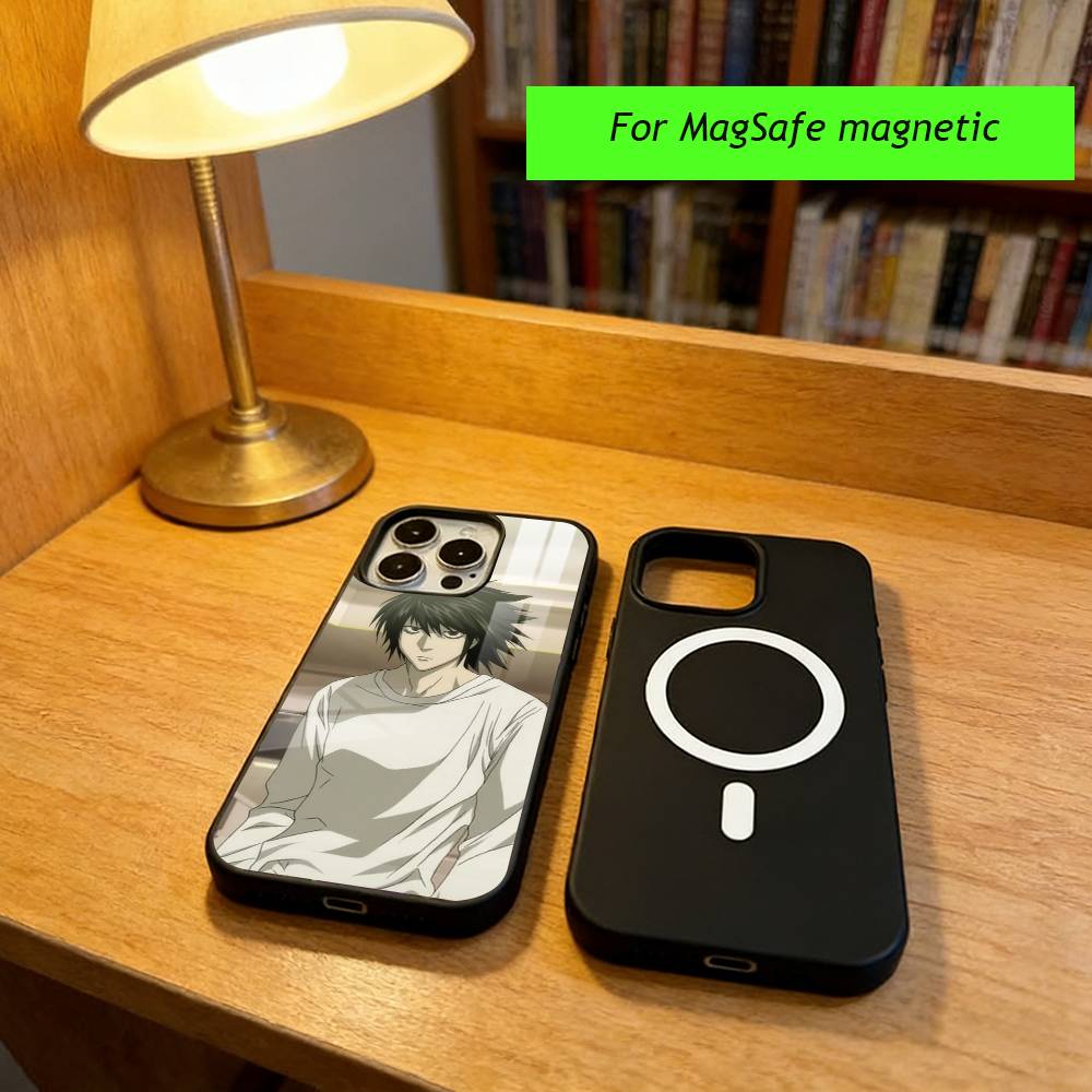 Anime D-Death N-Note L-Lawliet Phone Case For iPhone17,16,15,14,13,12,11 Plus,Pro Magnetic For Magsafe Wireless Charging