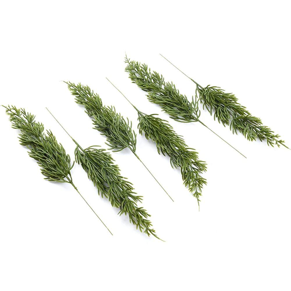 10/30pcs Artificial Plants Home Decor Wedding Bridal Home Vase Outdoor Garden Green Christmas Tree Holiday Party Decor Accessory