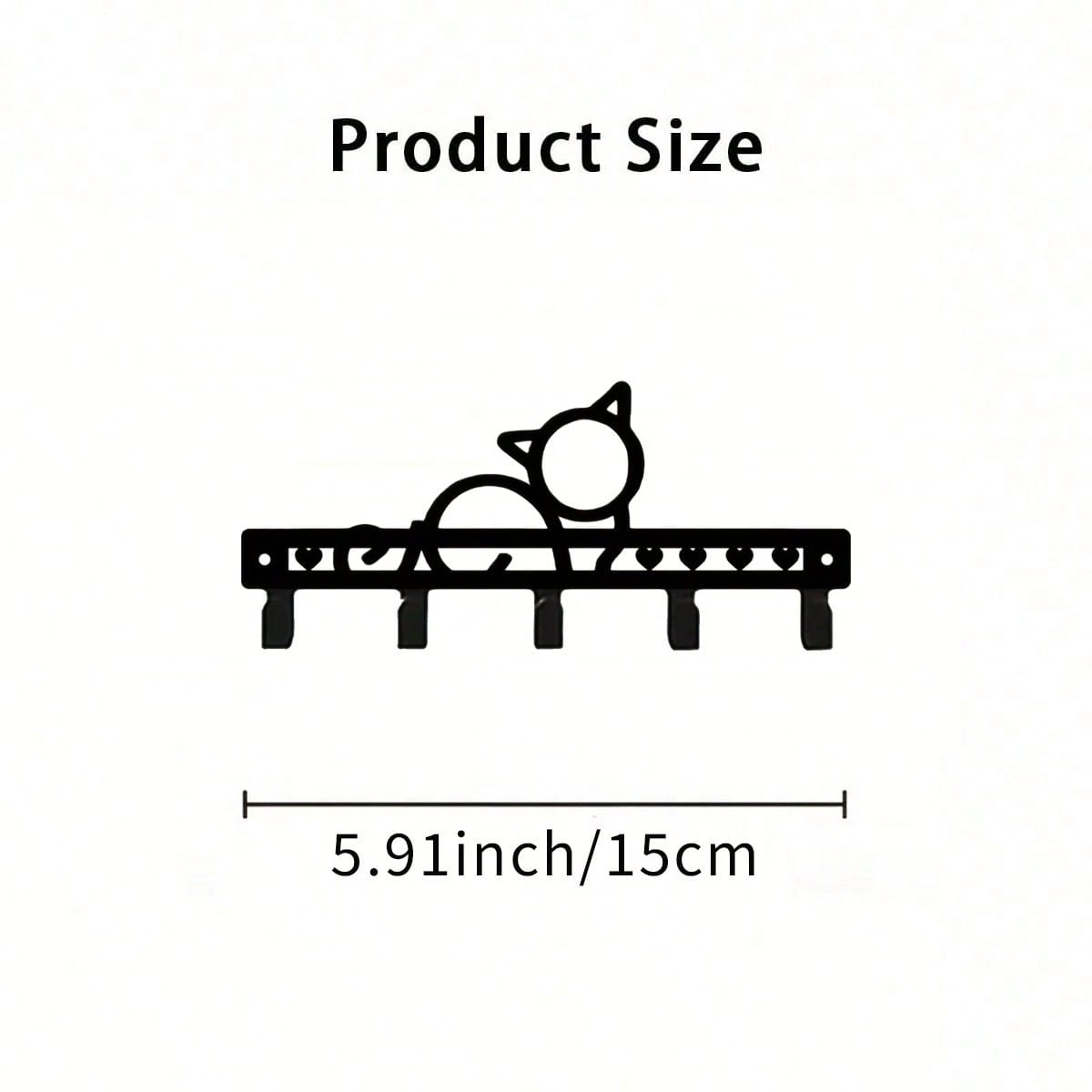 

Creative Metal Key Hook Rack - Multifunctional Wall Organizer for Kitchen, Garage 7x15