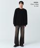MUSINSA STANDARD Distressed Ribbed Knit [Black]