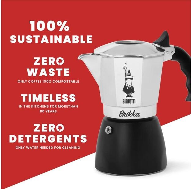 Кофеварка Bialetti New Brikka на 4 чашки (0007314)