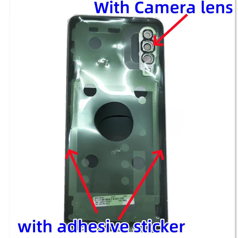 Back Glass Back Cover for Samsung Galaxy A90 SM-A9080 A908N A908B A908U Battery Cover Housing Cover Repair Parts Door