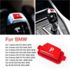 Red Gear Shift Knob P Parking Button Cover Trim For BMW X3 X4 X5 X6 F10 F20 F30