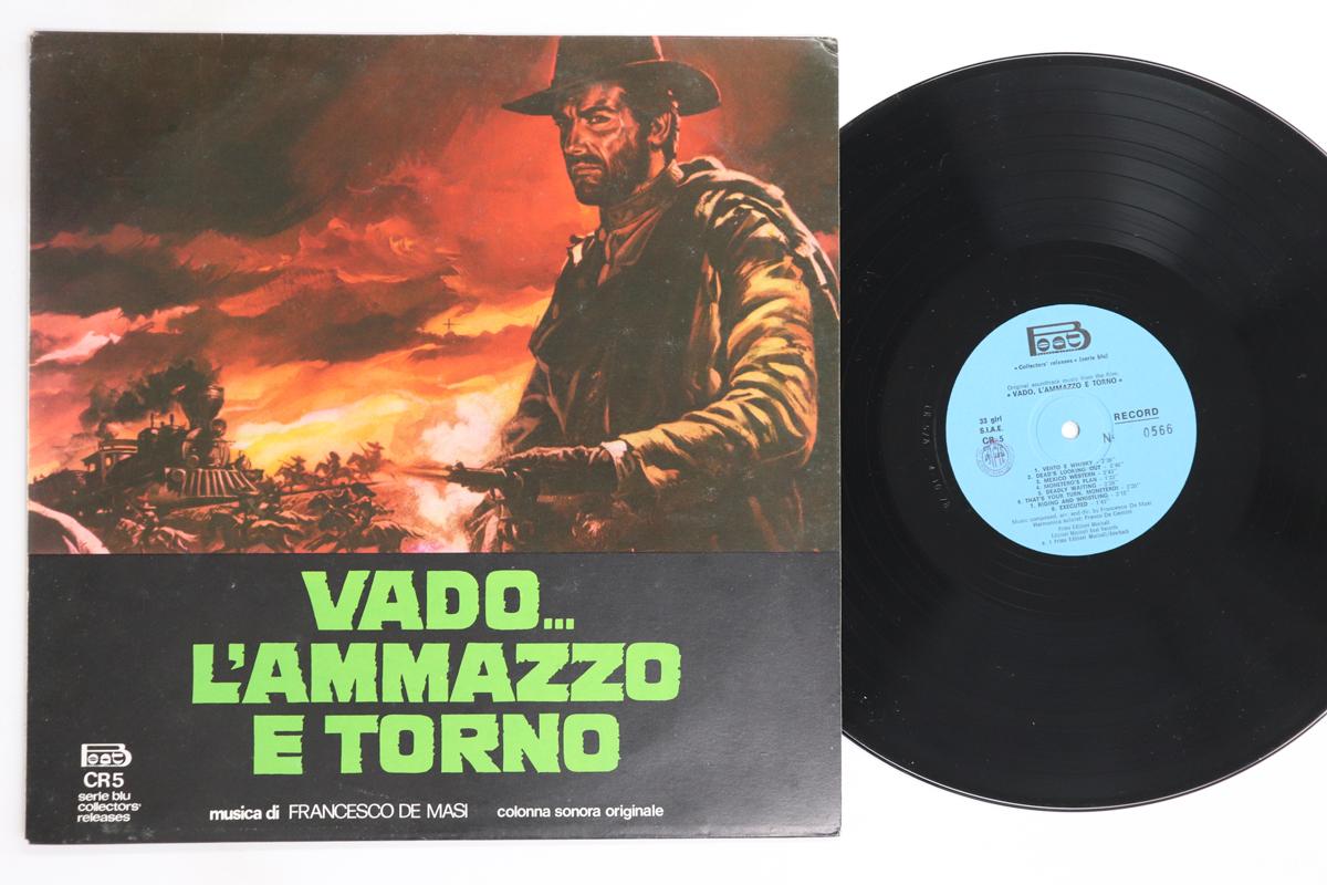

LP Record OST, FRANCESCO DE MASI - Vado... L ammazzo E Torno / Ammazza CR5 BEAT RECORDS CO 1978 Italy Soundtracks & Musicals Used