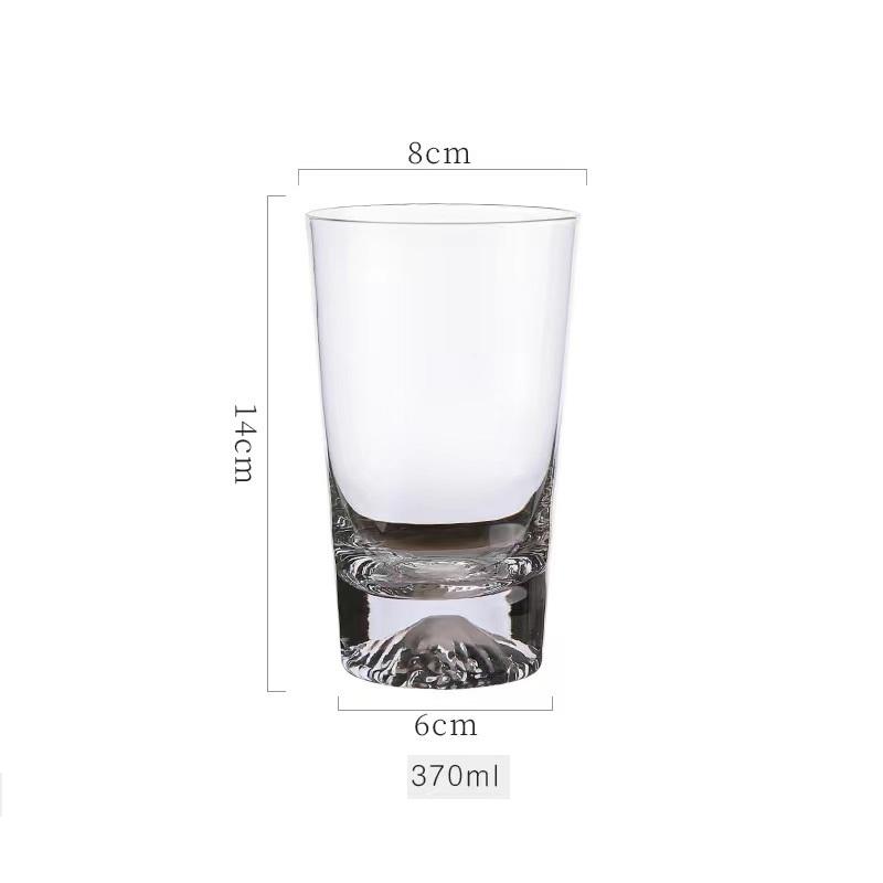 Classic Transparent Snow Mountain Cup Japanese Mount Fuji Whisky Glass Cup Breakfast Milk Drink Beer Wine Fruit Juice Cups
