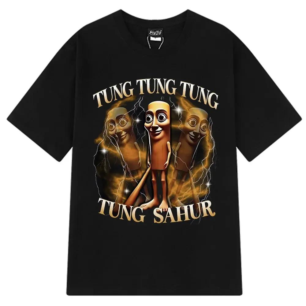 Italiensk Hjärnröta Tralalero Tralala Tung Tung Tung Sahur Bombardiro Krokodil Rolig Meme T-shirt Dam Mode T-shirts