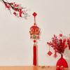 Embroidery New Year Blessing Pendant Red Koi Fish Lucky Hanging Ornaments With Tassels Lucky Bag Spring Festival Wind Chimes