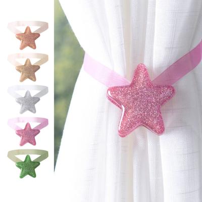 Hebilla magnética para cortina de estrella, soporte de seda, alzapaños para cortina brillante, 1 ud.