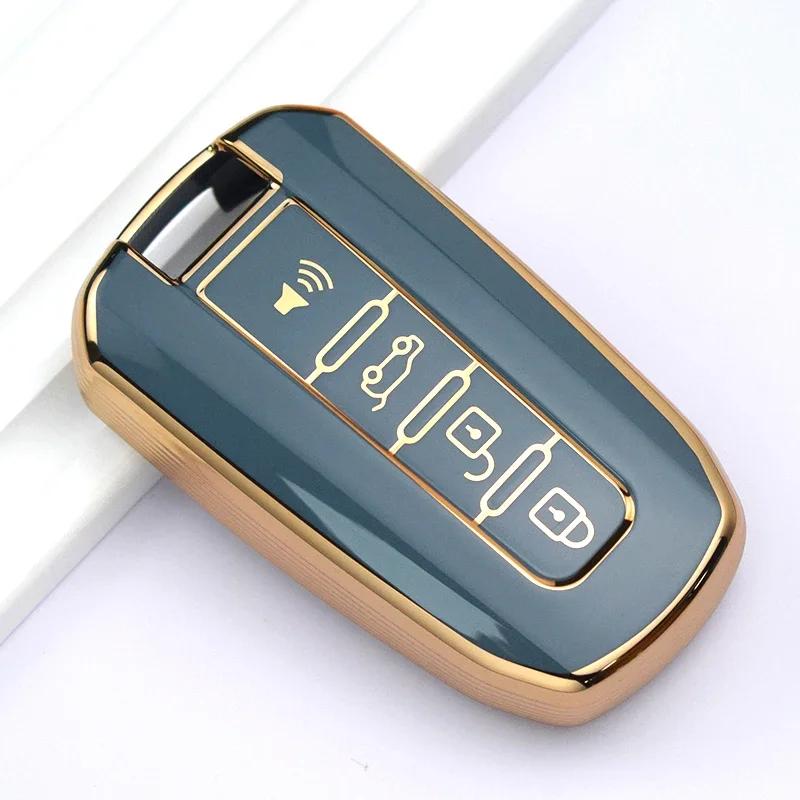Soft TPU Smart Car Key Case Cover For Ssangyong Korando C Rexton W Ssangyong Actyon Kyron Rodius Tivolan Shell Fob Holder