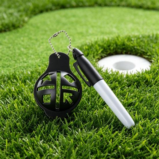 Golf Ball Line Marker Tool With Pen Golf Ball Putting Alignment Marking Tools