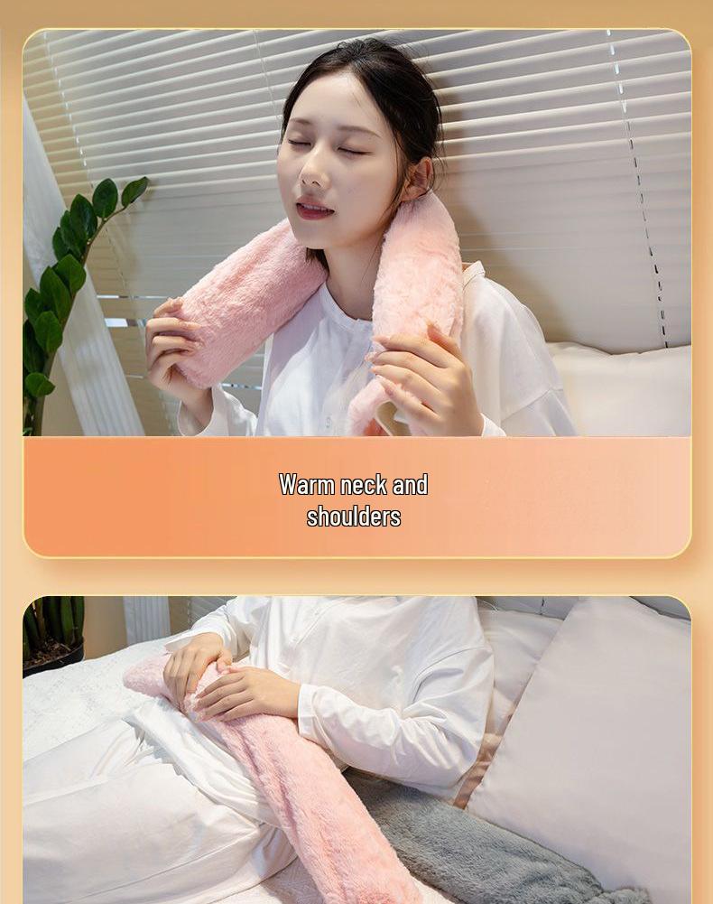 Extra Long Extra Large Hot Water Bottle for Sleeping and Foot Warming