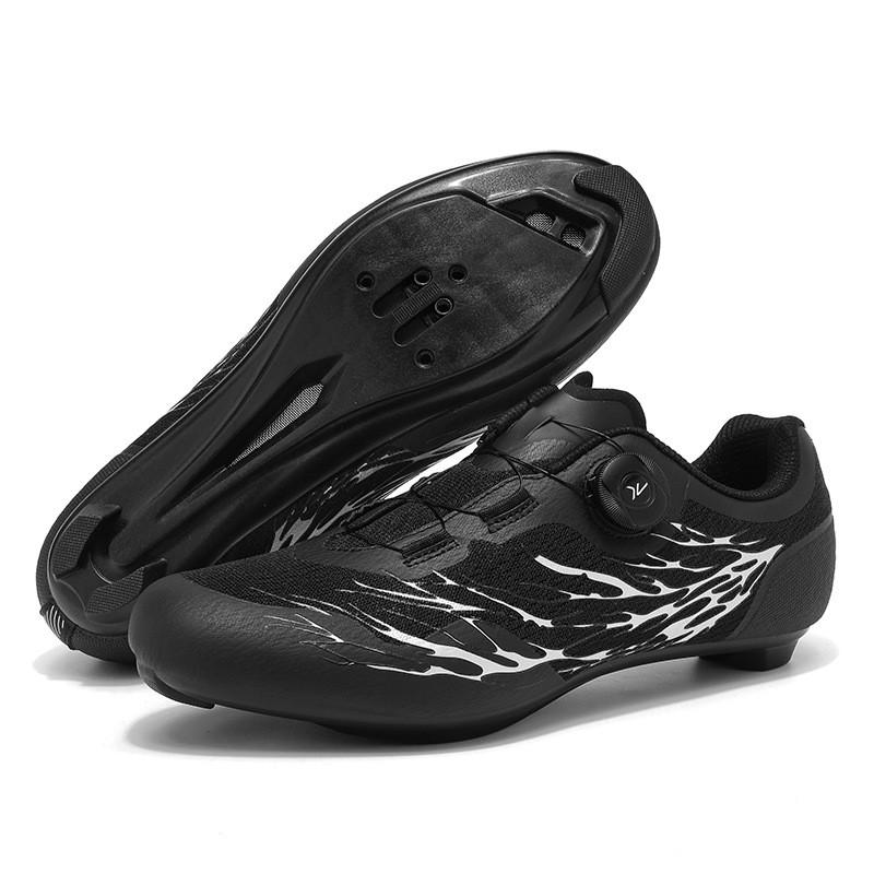 Breathable Mesh Cycling Shoes Road MTB Bike Riding Non-Spine Locking Hard Sole Unisex