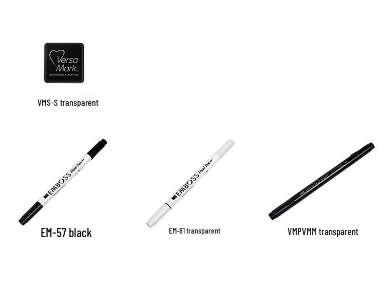 Authentic Moon Cat VersaMark Watermark Ink Pad and VMS Rubber Stamp Adhesive Pen