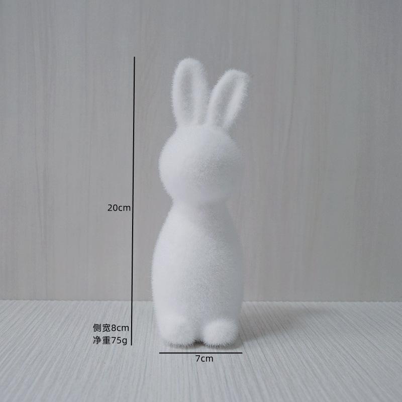 

Милый кролик, украшение, милый пасхальный кролик, миниатюрные фигурки, миниатюрный пейзаж, домашний декор, мини-кролик, модель игрушки белый