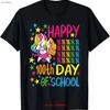 Happy 100th Day Of School Unicorn T Shirt Vintage Breathable Slightly Graphic Comfortable Top For Everyday Wear Soft