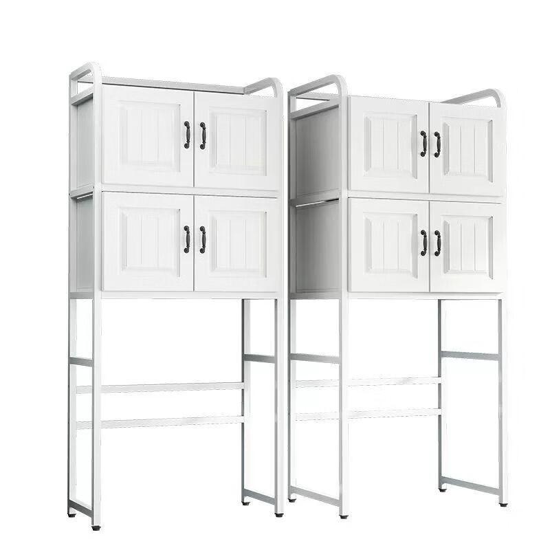 Over-Washer Storage Rack with Cabinet