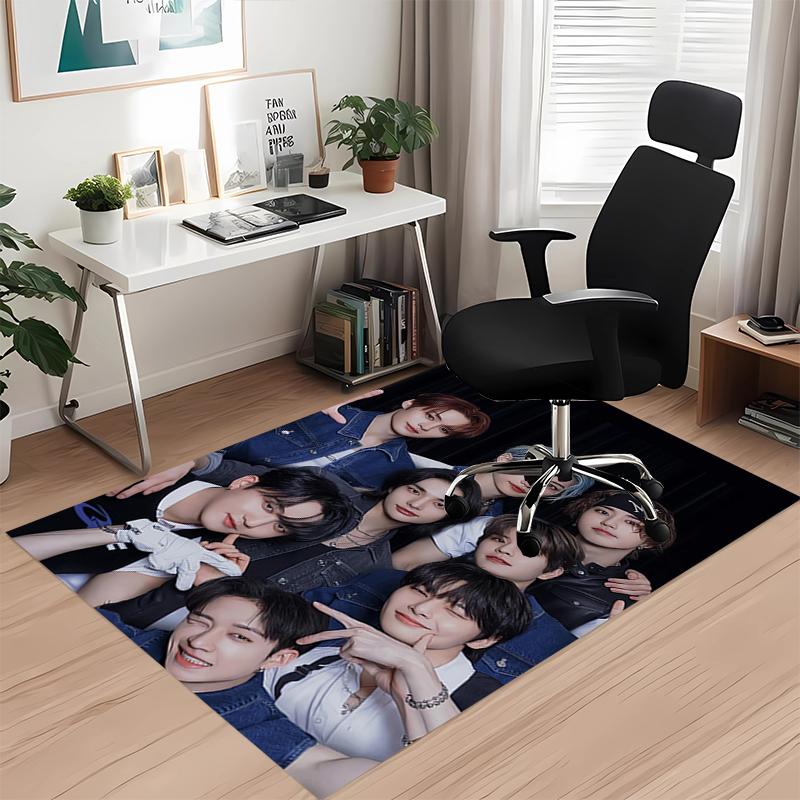 Stray Kids Printed Carpet, for Office Chair Living Room Bedroom Kitchen Room Decor Gifts.