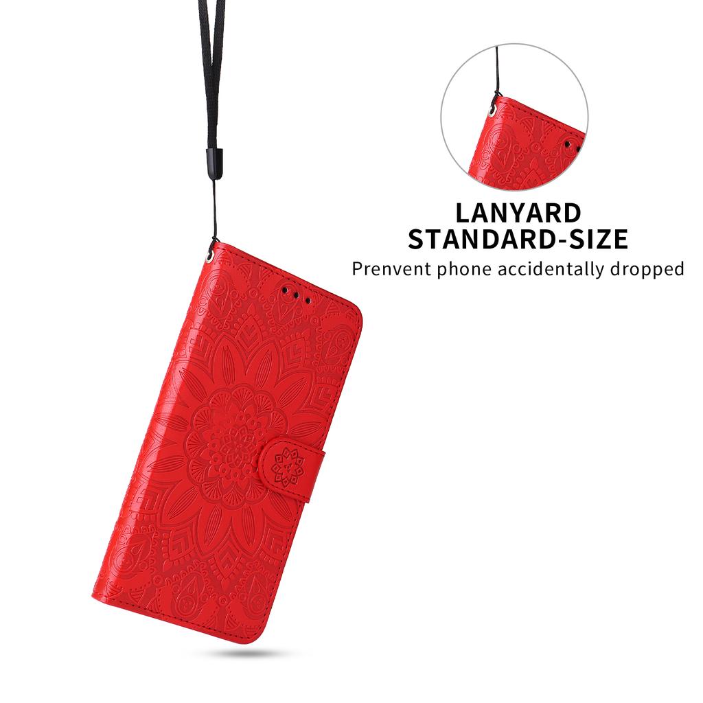 For Motorola Moto G85 5G/S50 Neo 5G Case Sunflower Imprint Leather Wallet Phone Cover