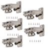 5Pcs Hydraulic Buffer Hinge Reduce Noise Closing Speed Anti Rust Cabinet Door Butt Hinge for Home