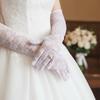 Elegant Wedding Mittens Transparent Lace Gloves Fashion Bridal Gloves  Wedding Bride