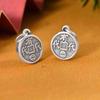999 Sterling Silver Wealth Pendant: Yuanbao Design, Versatile Handmade Braided Rope Accessory