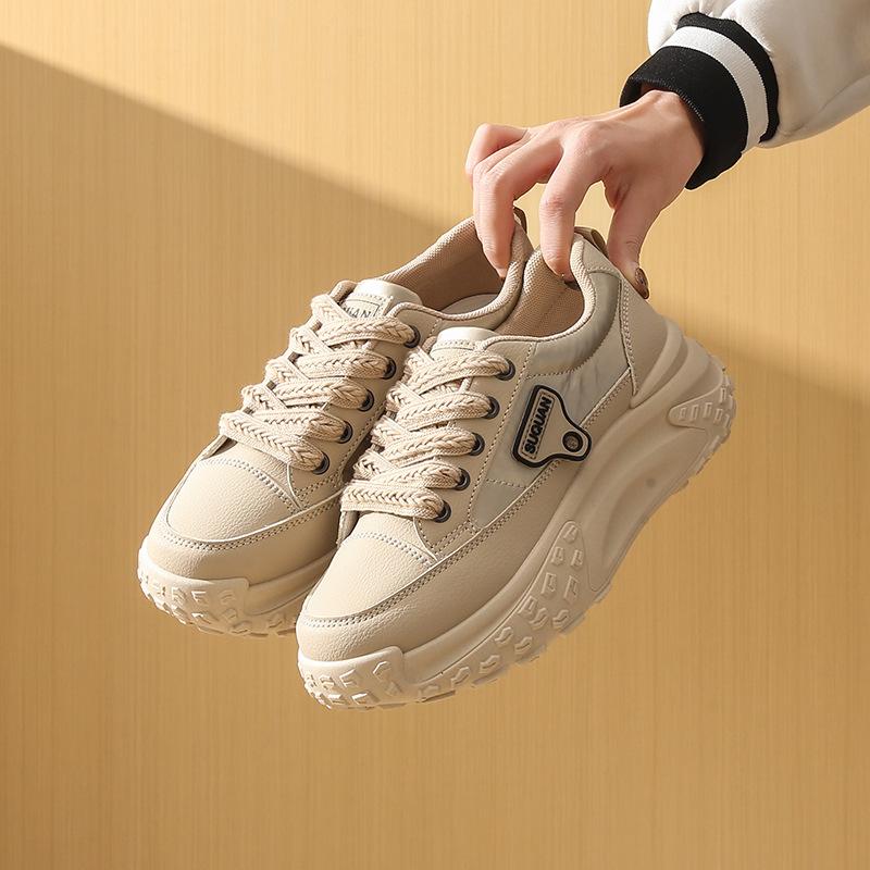 

2025 little white shoes women s spring new Korean version ins female students leisure sports versatile board shoes street auction K6721 40 хаки