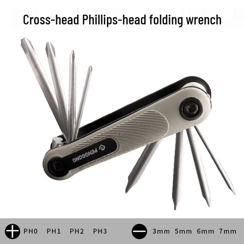 Folding Multi-Tool Wrench & Screwdriver Set