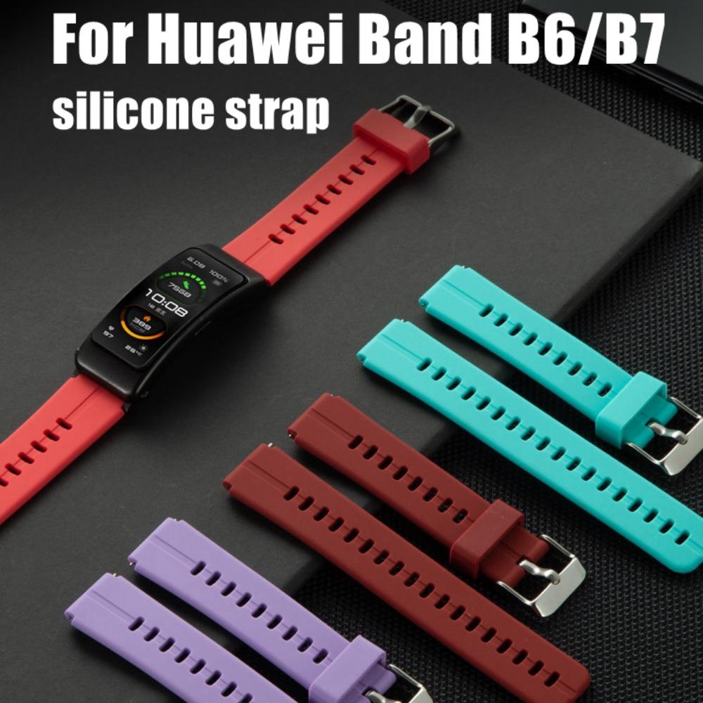 

Сменный силиконовый ремешок для часов, мягкий браслет для Huawei Band B6/B7