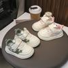 Baby Casual Shoes Non-slip Mesh Breathable Cute Kids Flat Shoes Toes Capped 2025 New Fashion Toddler Walking Shoes Size 16-26