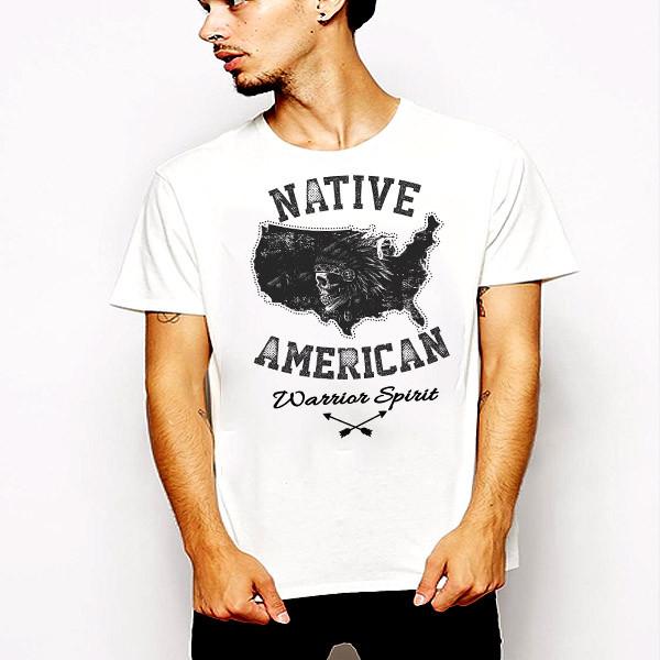 Коренной американец Индеец Вождь Воин Череп Западный Томагавк апачи, новая Унисекс Футболка XXXL