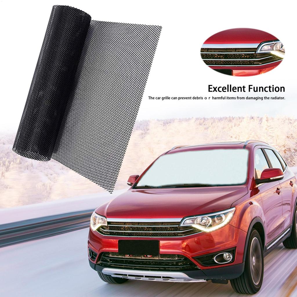 Universal Aluminum Mesh Car Radiator Grille Front Bumper Modified Mesh Sheet Car Exterior Protection Accessories