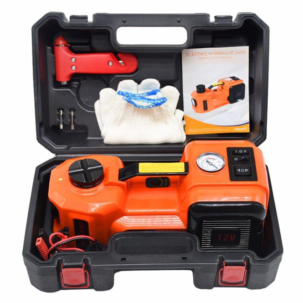 12V Off-road Electric Hydraulic Jack & Air Pump Tire Tool for SUVs