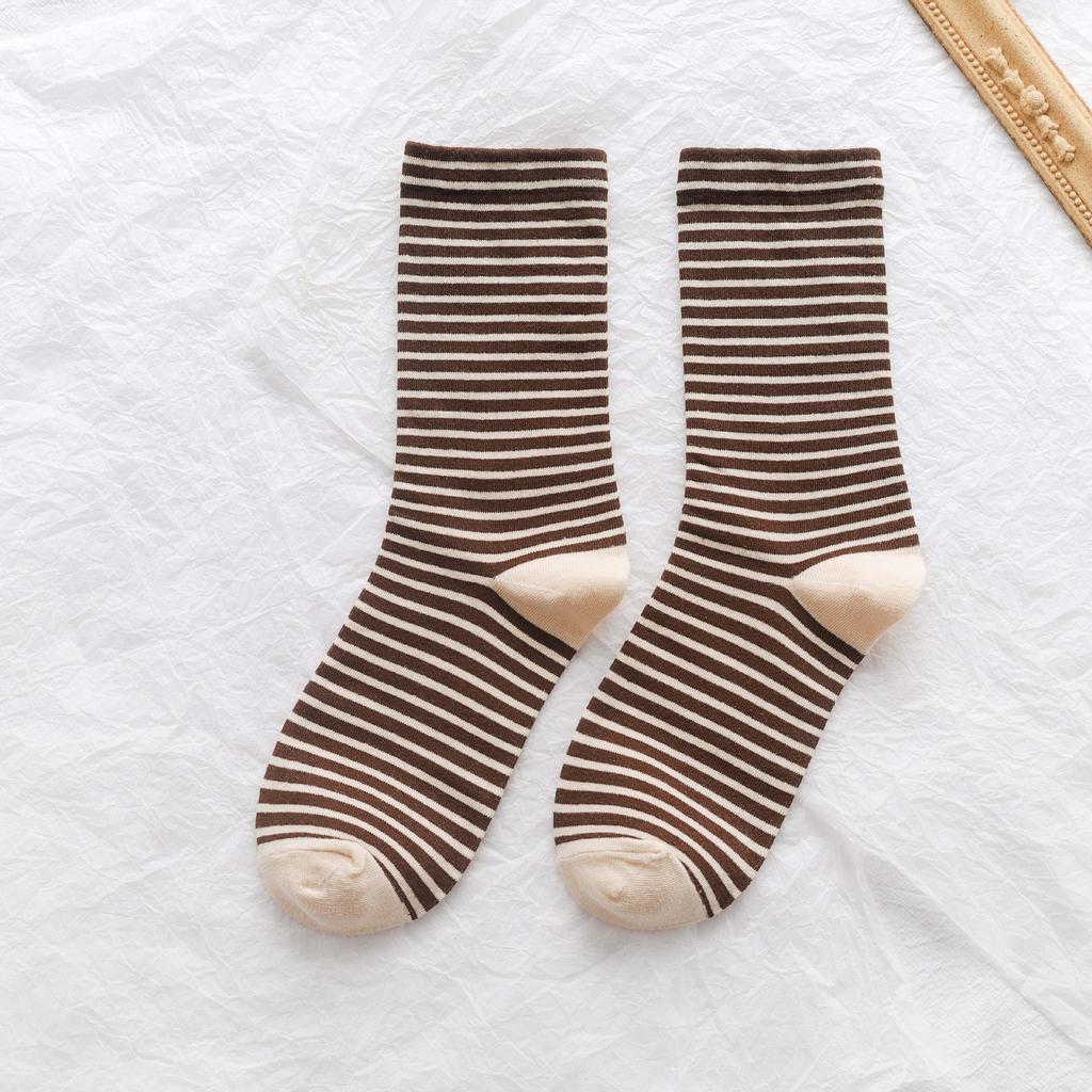 Embroidered Pink Cat Socks College Style Casual Versatile Style Pure Cotton Short Socks