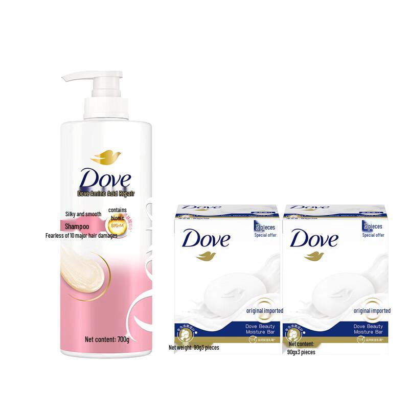 Набор шампуня и кремового мыла Dove Silky Smooth
